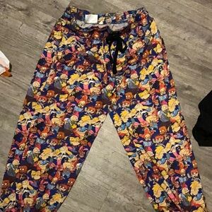 Nickelodeon Red and Pink Cartoon Print Sweatpants